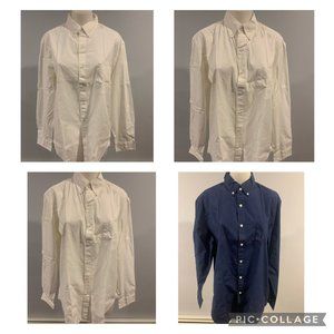 J. Crew Long Sleeve Polo Size Large Lots of 4